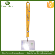 Custom cheap polyester printing fair trade lanyard